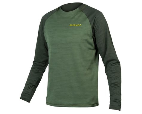 Endura Men's Singletrack Fleece Long Sleeve Jersey (Forest Green)